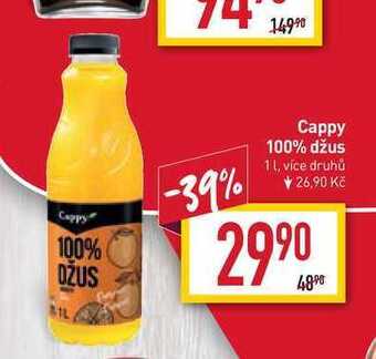 Cappy 100% džus 1l