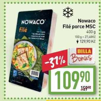 Billa Nowaco filé porce msc 400 g nabídka
