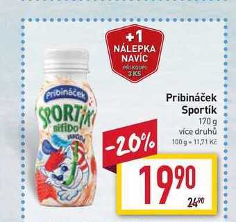 Billa Pribináček sportík 170 g nabídka