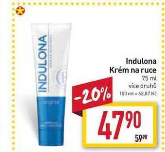 Billa Indulona krém na ruce 75 ml nabídka