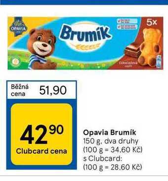 Tesco Opavia brumík 150 g nabídka