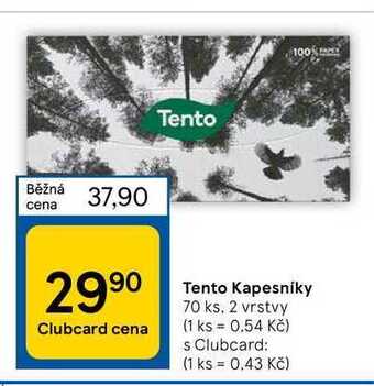 Tesco Tento kapesníky 70 ks, 2 vrstvy nabídka