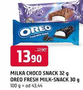 Terno Milka choco snack 32 g nabídka