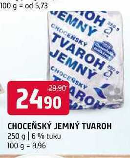 Terno Choceňský jemný tvaroh 250 g nabídka