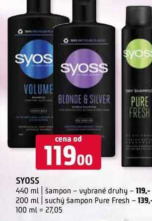 Terno Syoss 440 ml šampon nabídka