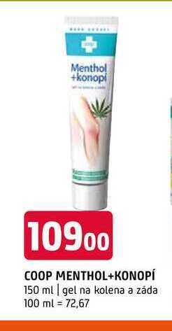 Terno Coop menthol+konopí 150 ml | gel na kolena a záda nabídka