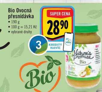 Albert Bio ovocná přesnídávka 190 g nabídka