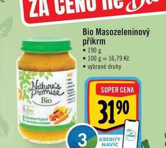 Albert Bio masozeleninový příkrm • 190 g nabídka