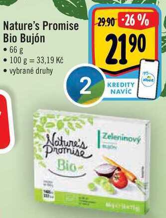 Albert Nature's promise bio bujón 66 g nabídka