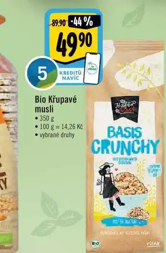 Albert Bio křupavé musli 350 g nabídka
