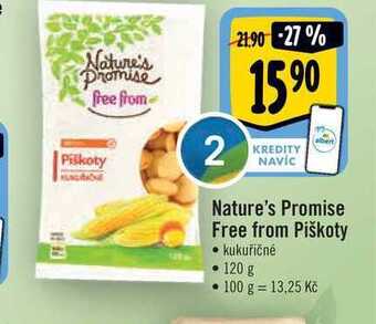 Albert Nature's promise free from piškoty 120 g nabídka