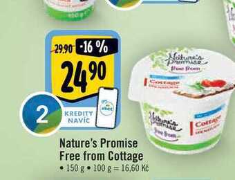 Albert Nature's promise free from cottage • 150 g nabídka