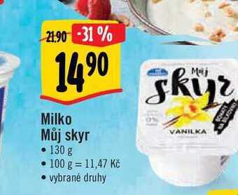 Albert Milko můj skyr 130 g nabídka