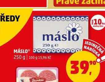 Penny Market Máslo, 250 g nabídka