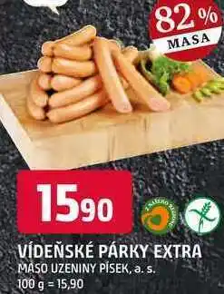 Trefa Vídeňské párky extra, 100 g nabídka