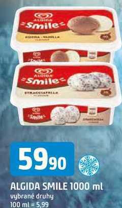 Trefa Algida smile, 1000 ml nabídka