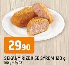 Trefa Sekaný řízek se sýrem, 120 g nabídka