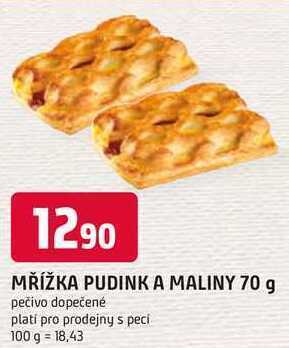 Trefa Mřížka pudink a maliny, 70 g nabídka