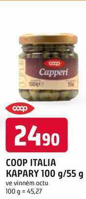 Trefa Coop italia kapary, 100 g/55 g nabídka