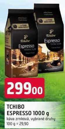 Trefa Tchibo espresso, 1000 g nabídka