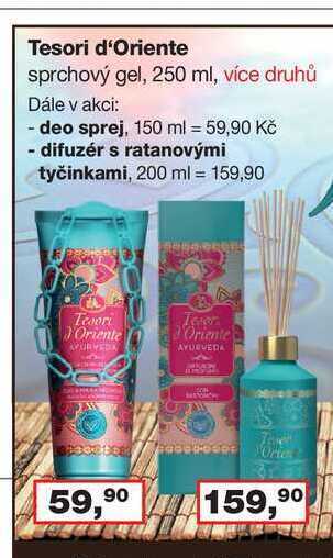 Ráj drogerie Tesori d'oriente difuzér s ratanovými tyčinkami, 200 ml nabídka