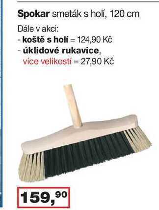 Ráj drogerie Spokar smeták s holí, 120 cm nabídka