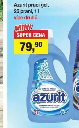 Azurit prací gel, 25 praní, 1l