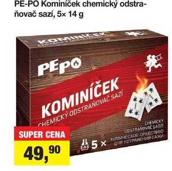 Šlak Pe-po kominíček chemický odstraňovač sazí, 5x 14 g nabídka