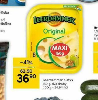 Tesco Leerdammer plátky nabídka