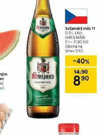 Tesco Pivo svijanský máz 11 nabídka