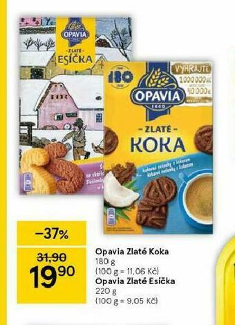 Tesco Opavia zlaté koka nabídka