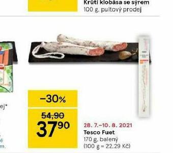 Tesco fuet