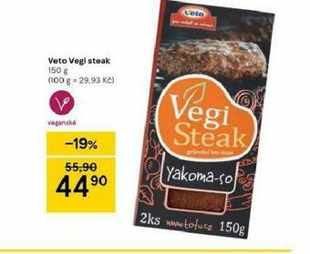 Tesco Veto vegi steak nabídka