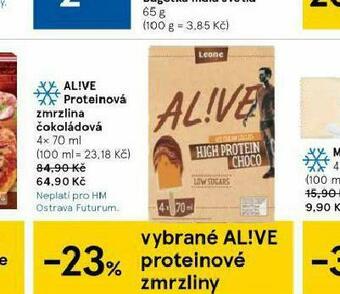 Tesco Proteinová zmrzlina čokoládová nabídka