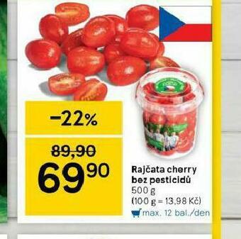 Tesco Rajčata cherry bez pesticidů nabídka