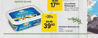 Tesco Président balkánský sýr nabídka