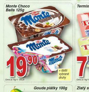 Lidl Monte choco balls nabídka