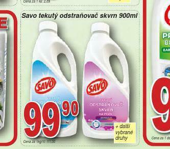 Lidl Savo tekutý odstraňovač skvrn nabídka