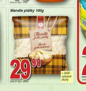 Lidl Mandle plátky nabídka