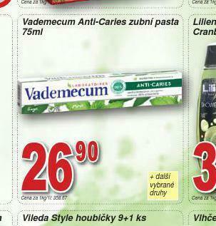 Lidl Vademecum zubní pasta nabídka
