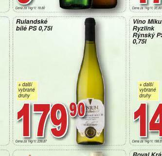 Lidl Rulandské bílé nabídka