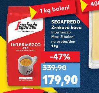 Kaufland Segafredo zrnková káva nabídka