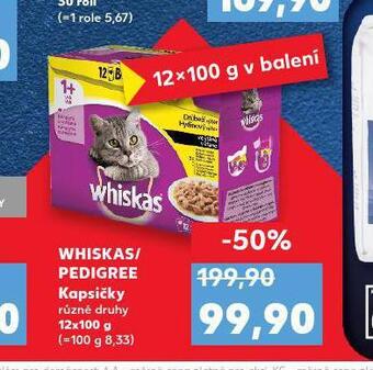 Kaufland Whiskas kapsičky pro kočky nabídka
