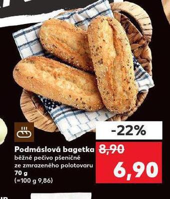 Kaufland Podmáslová bagetka nabídka
