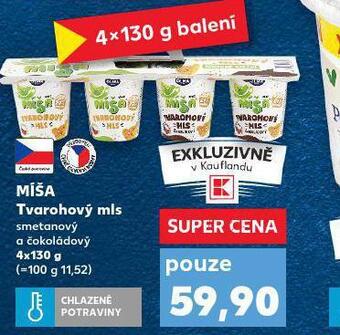Kaufland Míša tvarohový mls nabídka