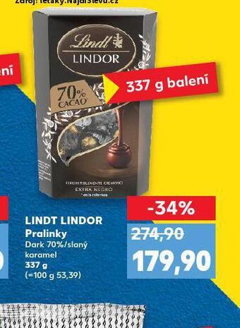 Kaufland Lindt lindor pralinky nabídka