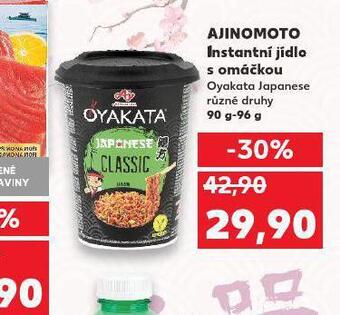 Kaufland Ajinomoto instantní jídlo s omáčkou nabídka
