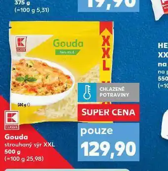 Kaufland Gouda strouhaný sýr xxl nabídka