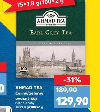 Kaufland Ahmad tea nabídka