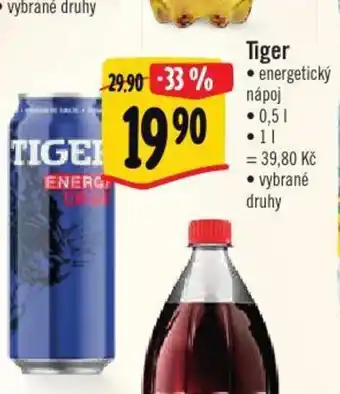 Albert Tiger energetický nápoj 0,5l, vybrané druhy nabídka
